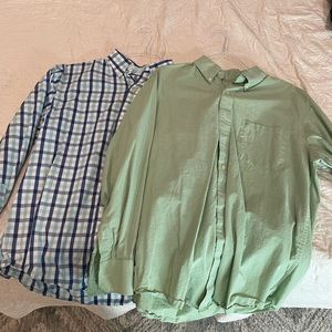 2 Izod dress shirts M